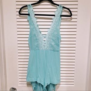 💙SOLD💙 Mahina Open Back Romper